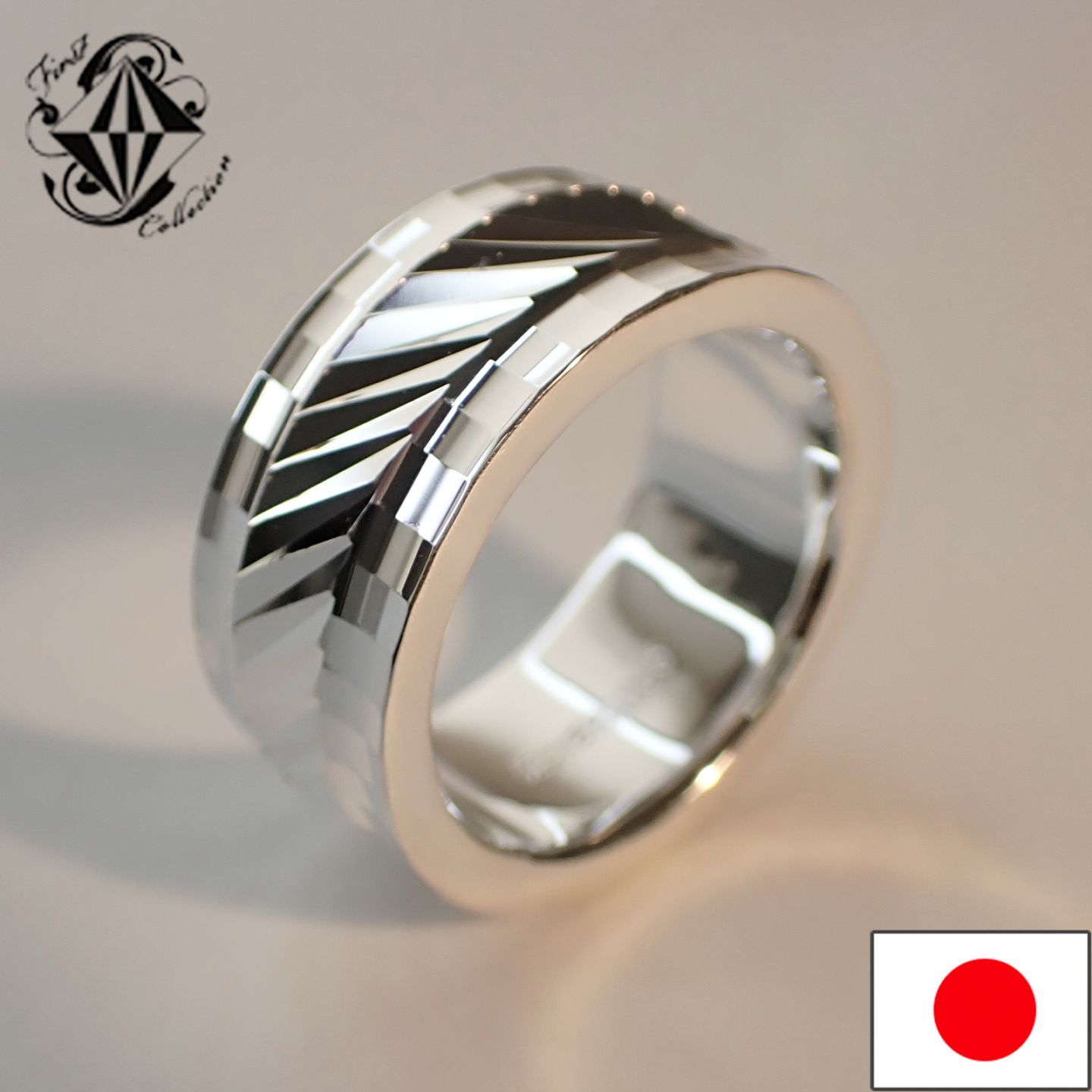 ストリームカットリング（純銀SV1000 10mm幅）の商品写真